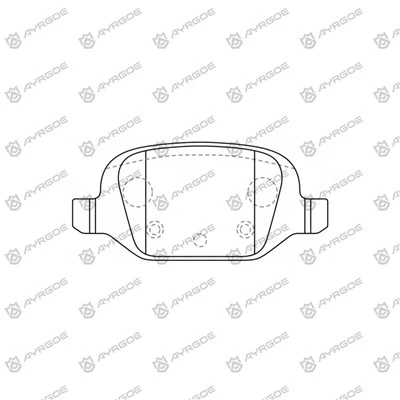 Д2330Х кочионе плочице за Тоиоту